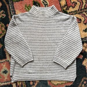 Zara stripe mock neck Knit Sweater 18-24 months